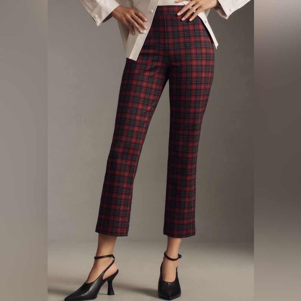 Sanctuary Carnaby Kick Crop Pants Red Large